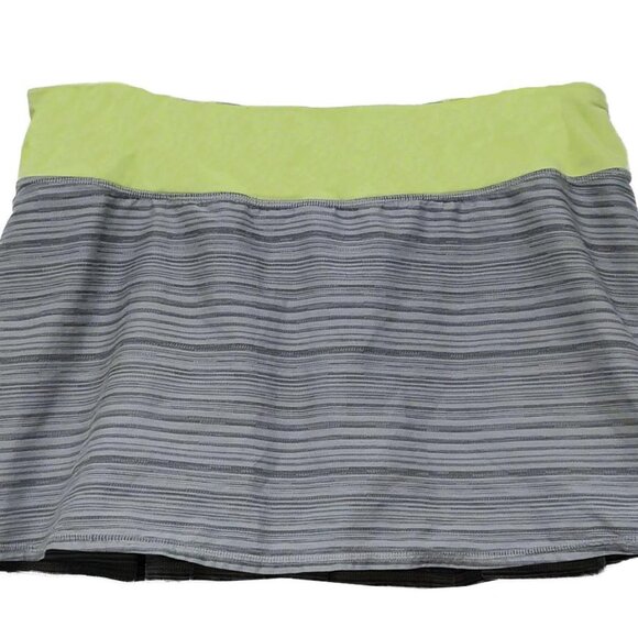 Lululemon Pace Setter Skirt in Silver Spoon Space Dye Clear Mint - Picture 5 of 9